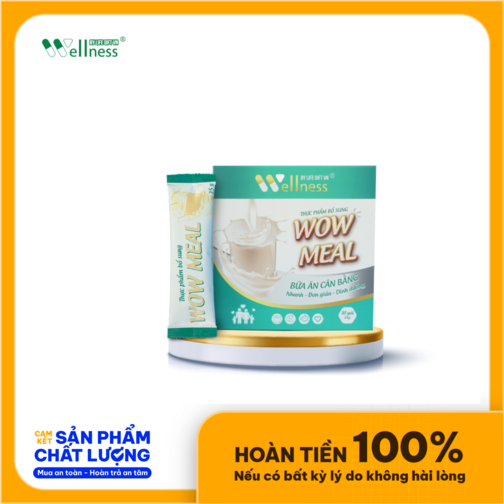Bữa Ăn Thay Thế Wow Meal Giảm Cân, Giảm Béo, giảm mỡ, Bổ Sung Dinh Dưỡng (Hộp 30 gói)